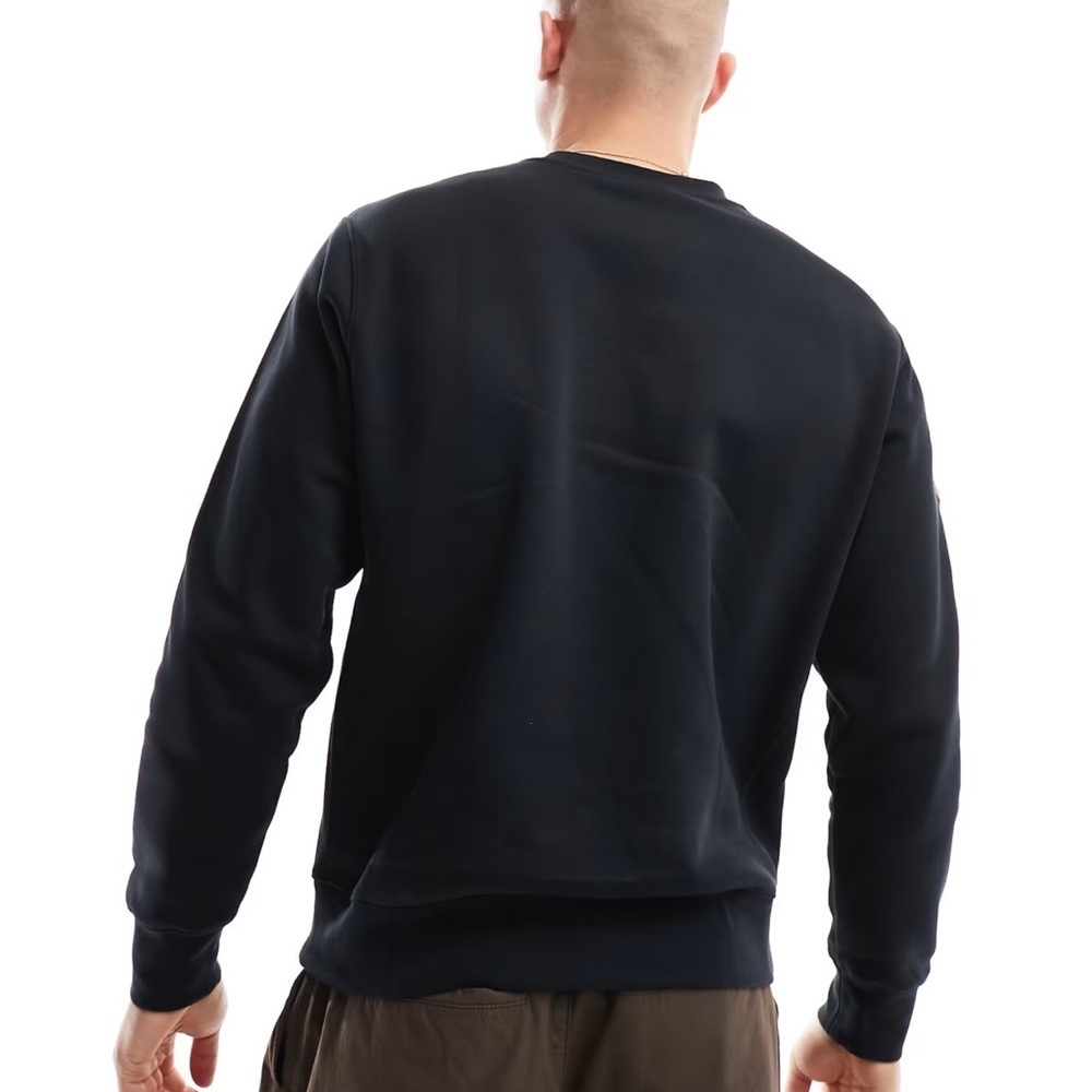 Nike Mens Club Fleece Colorful embroidered Graphic Crewneck Sweatshirt XXL Black - Picture 3 of 10